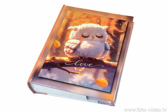 Foto albums 10x15cm 200 bildēm. B46200S Love Cute. Pūce